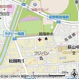 愛知県名古屋市瑞穂区松園町2丁目8周辺の地図