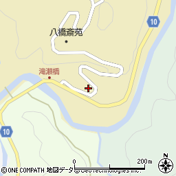 愛知県設楽町（北設楽郡）八橋（タキセ）周辺の地図