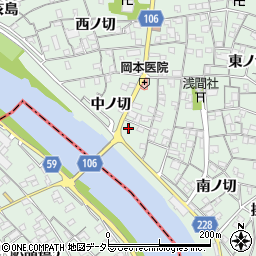 愛知県名古屋市中川区下之一色町中ノ切53周辺の地図