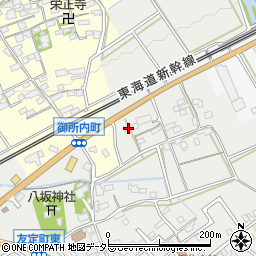 滋賀県近江八幡市友定町129周辺の地図