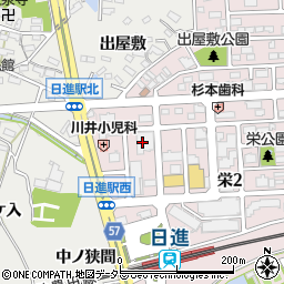 僕のＡパン日進店周辺の地図