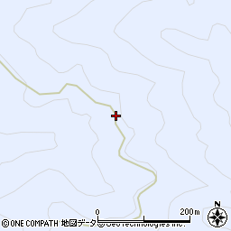 愛知県北設楽郡豊根村古真立離山周辺の地図