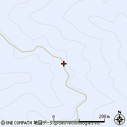 愛知県豊根村（北設楽郡）古真立（離山）周辺の地図