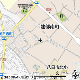 滋賀県東近江市建部南町周辺の地図