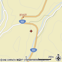 愛知県北設楽郡東栄町振草古戸滾土周辺の地図