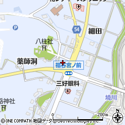 愛知県みよし市福谷町（宮ノ前）周辺の地図