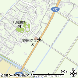 野田自治会館前周辺の地図