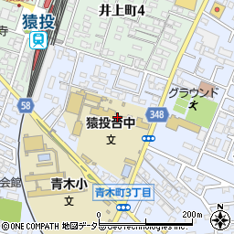 豊田市立猿投台中学校周辺の地図