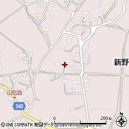 岡山県津山市新野山形1236周辺の地図