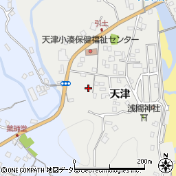 千葉県鴨川市天津125周辺の地図