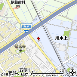 愛知県弥富市鯏浦町用水上113周辺の地図