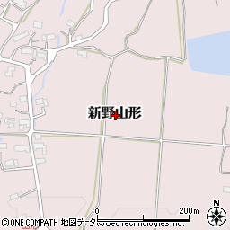岡山県津山市新野山形周辺の地図