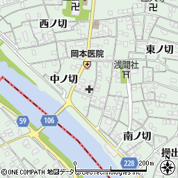 愛知県名古屋市中川区下之一色町中ノ切60周辺の地図