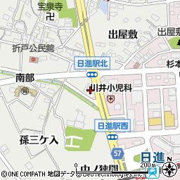 昭和シェル石油ＳＳセルフ日進駅前エザキ周辺の地図