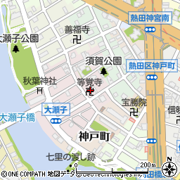 等覚院周辺の地図