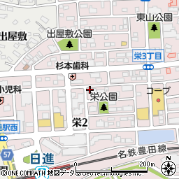 名古屋個別指導学院日進教室周辺の地図
