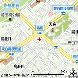 ファミリーマート天白島田店周辺の地図