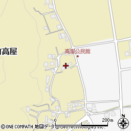 京都府南丹市園部町高屋大門周辺の地図