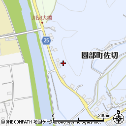 京都府南丹市園部町佐切（殿田）周辺の地図