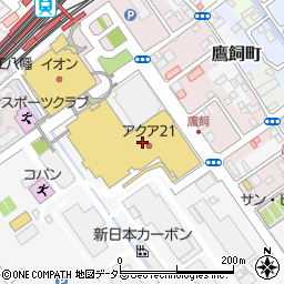 風風ラーメン アクア21店周辺の地図