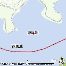 愛知県日進市米野木町東馬池周辺の地図