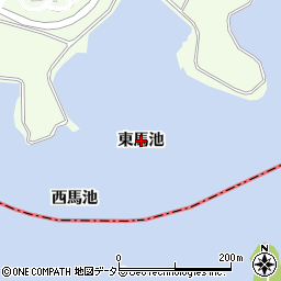 愛知県日進市米野木町（東馬池）周辺の地図