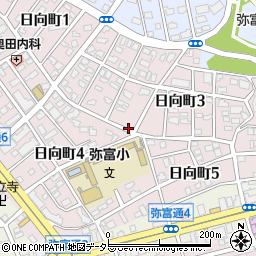 愛知県名古屋市瑞穂区日向町周辺の地図