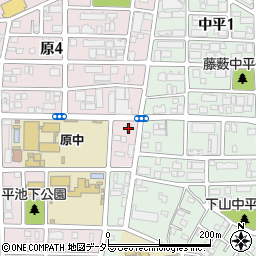 ホワイト急便中京コインランドリー＆クリーニング原４丁目店周辺の地図