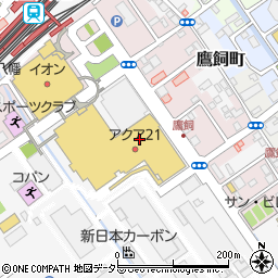 うどんと和食膳 う権 アクア21店周辺の地図