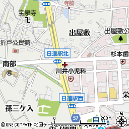 トヨタレンタリース愛知日進駅前店周辺の地図