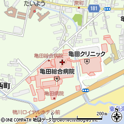 亀田ホームケアサービス鴨川周辺の地図