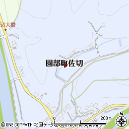 京都府南丹市園部町佐切周辺の地図