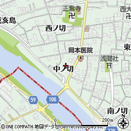 愛知県名古屋市中川区下之一色町中ノ切48周辺の地図