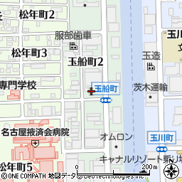 ローソン中川玉船町店周辺の地図