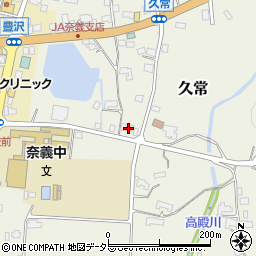 岡山県勝田郡奈義町久常208周辺の地図