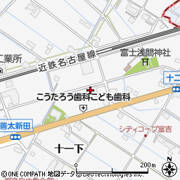 愛知県愛西市善太新田町十一下10周辺の地図