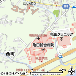 亀田総合病院周辺の地図