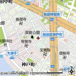 愛知県名古屋市熱田区須賀町周辺の地図