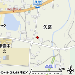 岡山県勝田郡奈義町久常330周辺の地図