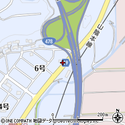 京都府南丹市園部町内林町岸ケ鼻周辺の地図