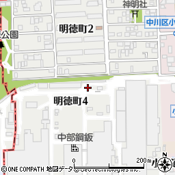 愛知県名古屋市中川区明徳町周辺の地図