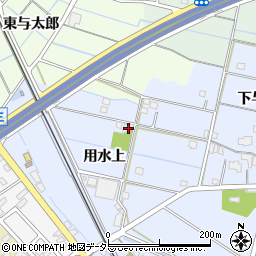 愛知県弥富市鯏浦町用水上50周辺の地図