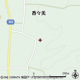 岡山県苫田郡鏡野町香々美619-2周辺の地図