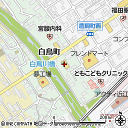 ブックオフ近江八幡店周辺の地図