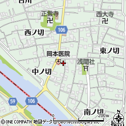 愛知県名古屋市中川区下之一色町中ノ切57周辺の地図
