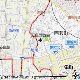 三島西キリスト教会心のダイヤル周辺の地図