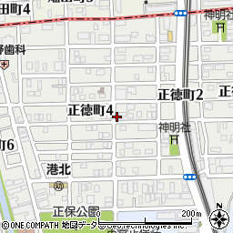 愛知県名古屋市港区正徳町周辺の地図