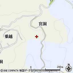 愛知県豊田市有洞町宮洞周辺の地図