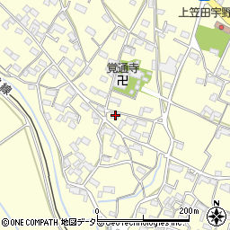 三重県いなべ市員弁町上笠田1904周辺の地図