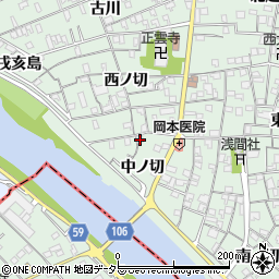 愛知県名古屋市中川区下之一色町中ノ切34周辺の地図